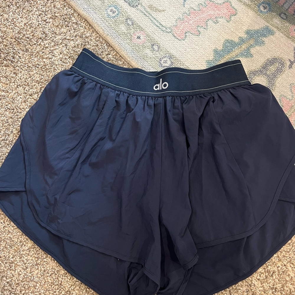 ALO Yoga Blue Athletic Shorts Lightweight Breathable
